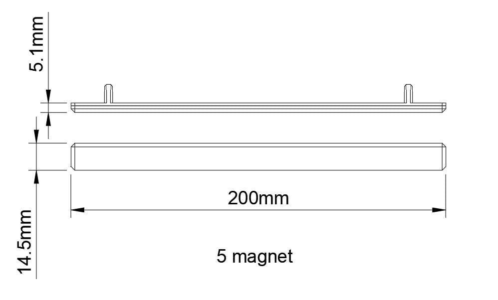 TinkerBit Magnetic Art Rail for IKEA SKÅDIS Pegboard | Ez-Swap Print Rail | High-Strength Magnets