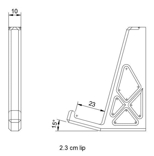 TinkerBit Mechanical Keyboard Mount for IKEA SKÅDIS Pegboard | Angled Display Stand (Cable Tray)