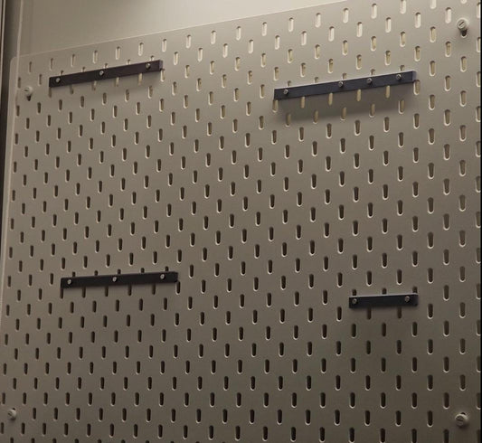 TinkerBit Magnetic Art Rail for IKEA SKÅDIS Pegboard | Ez-Swap Print Rail | High-Strength Magnets