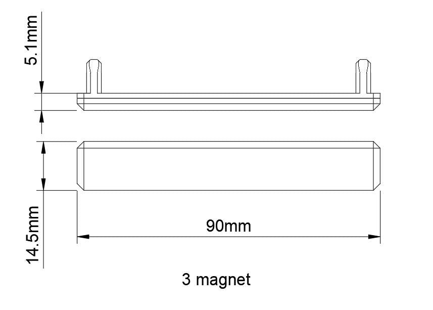 TinkerBit Magnetic Art Rail for IKEA SKÅDIS Pegboard | Ez-Swap Print Rail | High-Strength Magnets