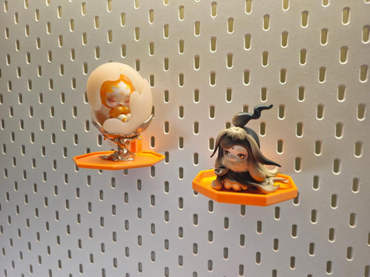 TinkerBit IKEA SKÅDIS Figure Display Shelf | Floating Collectible Stand (PETG)