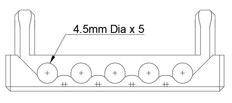 TinkerBit Locking Cable Manager for IKEA SKÅDIS | Vertical & Horizontal Routing | 5-Slot cable Organizer