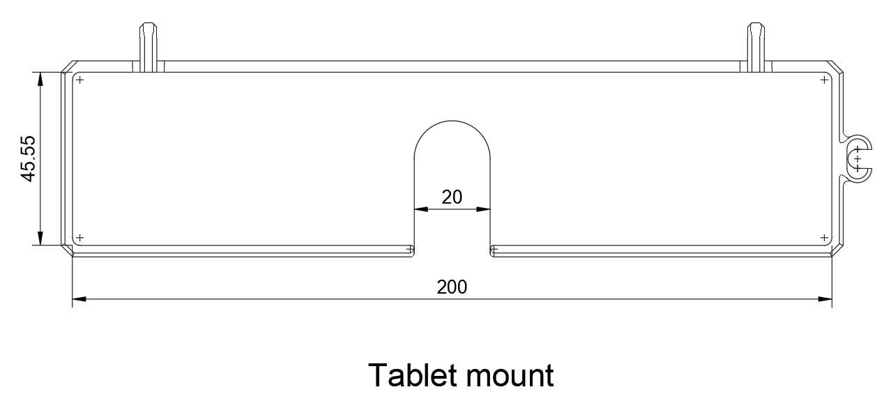 TinkerBit IKEA SKÅDIS Pegboard Mount | Phone Tablet Dock for iPad Kindle Smartphones