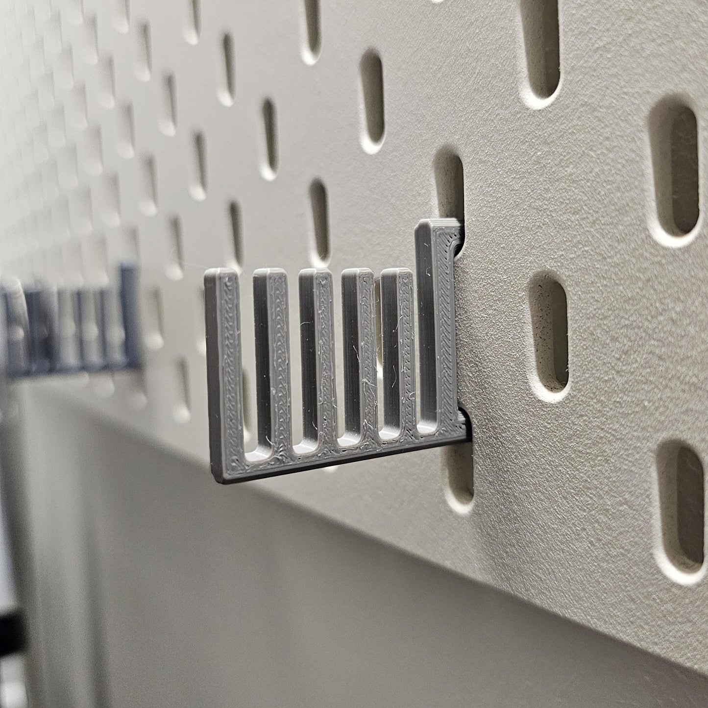 TinkerHook Ruler Mount for IKEA SKÅDIS | 4, or 8 Pack