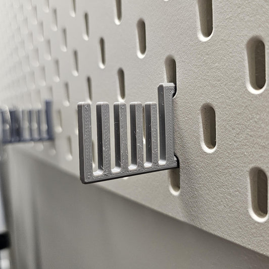 TinkerHook Ruler Mount for IKEA SKÅDIS | 4, or 8 Pack